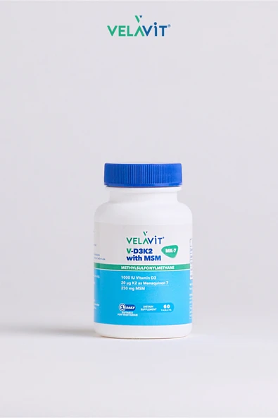 Velavit V-D3K2 with MSM 60 Tablet - Resim 4