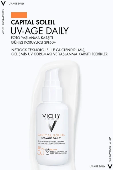 Vichy Capital Soleil UV Age Daily Foto-Yaşlanma Karşıtı SPF50+ Korumalı Güneş Kremi 40 ML - 2