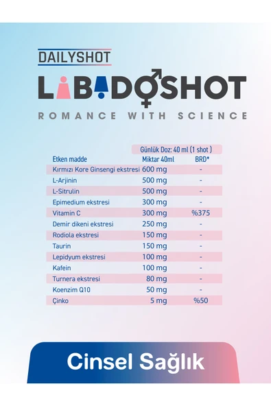 HANGOVERSHOT Libidoshot Kadın Erkek Cinsel Sağlık Desteği, Libido Shot Bitkisel Içerikli Takviye - Resim 7