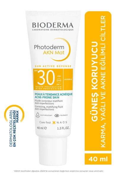 Bioderma Photoderm Akn Mat Spf 30 Güneş Koruma Kremi 40 ml ürün görseli 1
