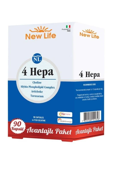 New Life NewLife 4 Hepa 90 Kapsül 7640128141358 ürün görseli 1