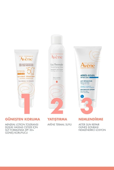 Avene Mineral Lotion Toleransı Düşük Hassas Ciltler için Süt Formunda SPF 50+ Güneş Koruyucu 100 ml - 6