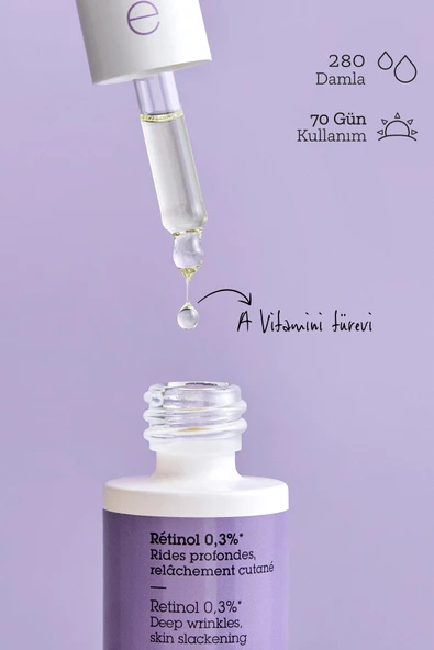 Etat Pur Pure Active Retinol %0,3 Kırışıklık Karşıtı Saf Konsantre Bakım Serumu 15 ml - Resim 5