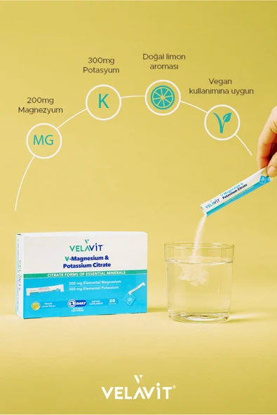 Velavit V-Magnesium & Potassium Citrate - 4