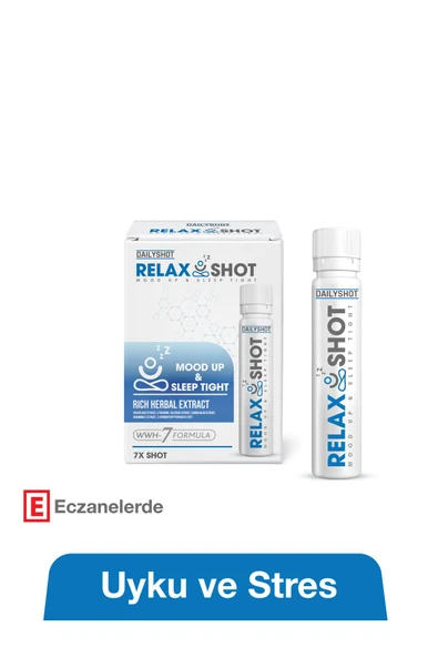 HANGOVERSHOT RelaxShot Stressiz ve Derin Uyku, Relax Shot Bitkisel Uyku Düzenleyici ürün görseli 1