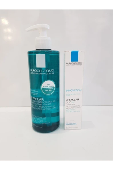 La Roche Posay La Roche-posay Effaclar Mıcro Peelıng Jel 400ml+effaclar Duo 40ml Şifadepocum
