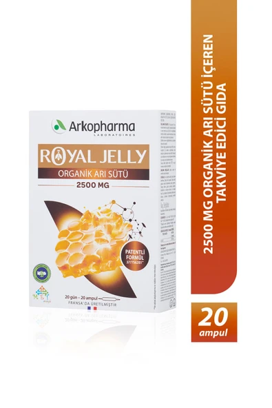Arkopharma Royal Jelly Organik Arı Sütü 2500 Mg ürün görseli