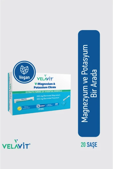 Velavit V-Magnesium & Potassium Citrate