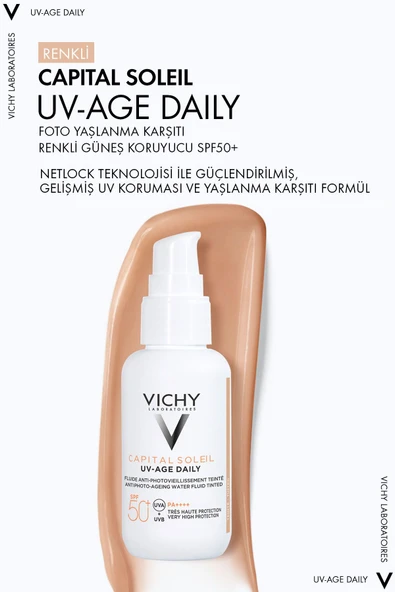 Vichy Capital Soleil Foto Yaşlanma Karşıtı Hafif Dokulu Renkli Güneş Koruyucu 40 ml Spf 50 - Resim 2
