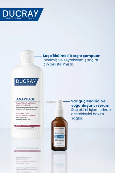 Ducray Anaphase Chronic Saç Dökülmesi Karşıtı Şampuan 400 ml X 2 - 4