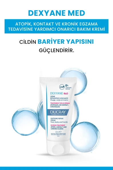 Ducray Atopik, Kontakt ve Kronik Tedavisine Yardımcı Onarıcı Bakım Kremi 30ml - Resim 2