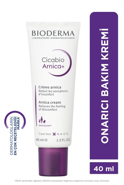 Bioderma Cicabio Arnica+ Hasar Görmüş Ciltler Bariyer Onarıcı Yüz, Vücut Bakım Kremi, Yetişkin, Çocuk 40 ml