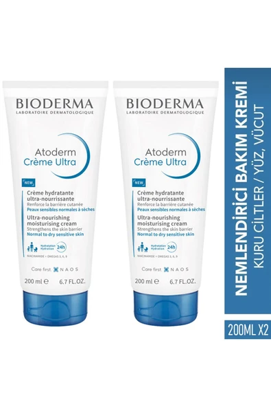 Bioderma Atoderm Cream Ultra 200 ml 2 Adet ürün görseli 1