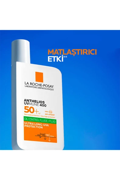 La Roche Posay Anthelios Uvmune400 Oil Control Fluide Spf50 Karma Ve Yağlı Için Yüz Güneş Kremi 50 - 3
