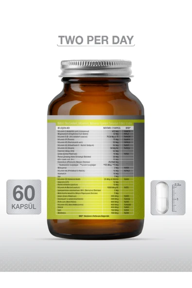 goodday 2pd Two Per Day Multi Vitamin 60 Kapsül 29 Etken Madde - 2