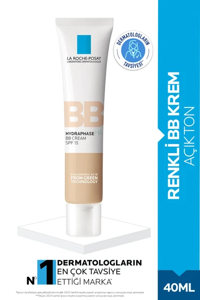 La Roche Posay Hydraphase Renkli BB Cream Light 40ml- Açık Ton