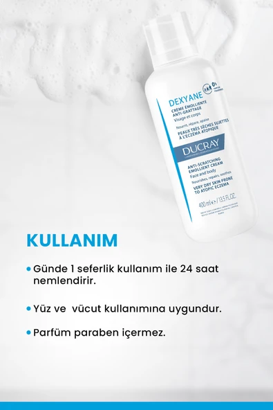 Ducray Cilt Bariyerini Beslemeye ve Onarmaya Yardımcı Krem 400ml - Resim 3