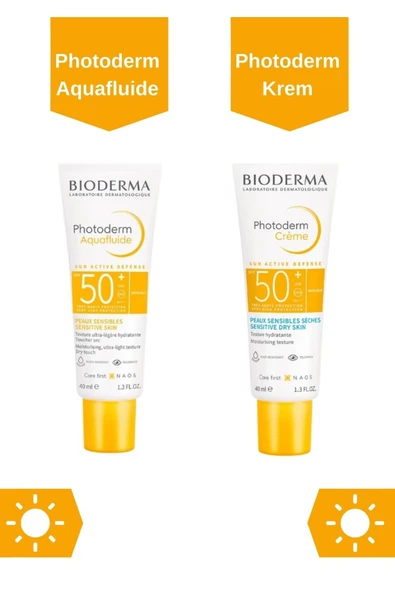 Bioderma Güneş Koruyucu Set | Orijinal Boy 2li Set Max Krem & Max Aquafluid Glb20200405002 ürün görseli 1