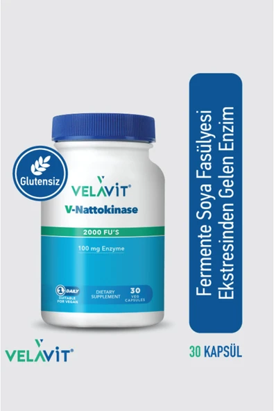 Velavit V-nattokinase 30 Veg Kapsül
