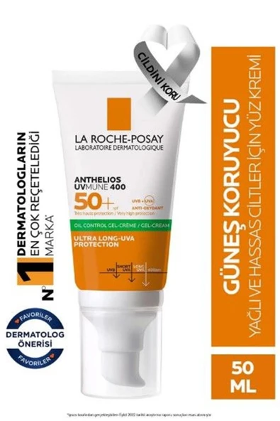 La Roche Posay Anthelios Uvmune 400 Oil Control Gel-Cream Spf 50+ Güneş Kremi ürün görseli 1