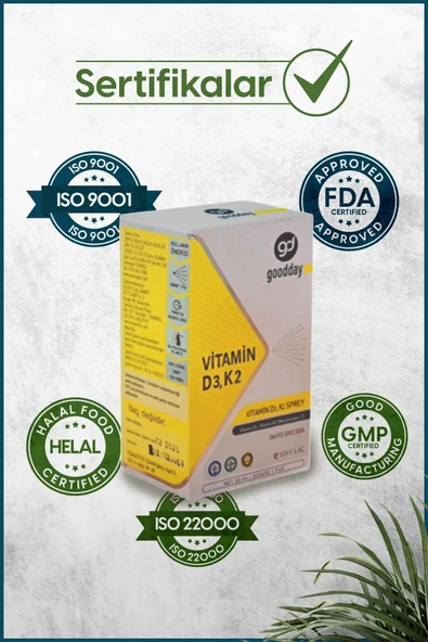 goodday VİTAMİN D3K2 20 ML TAKVİYE EDİCİ GIDA - Resim 5