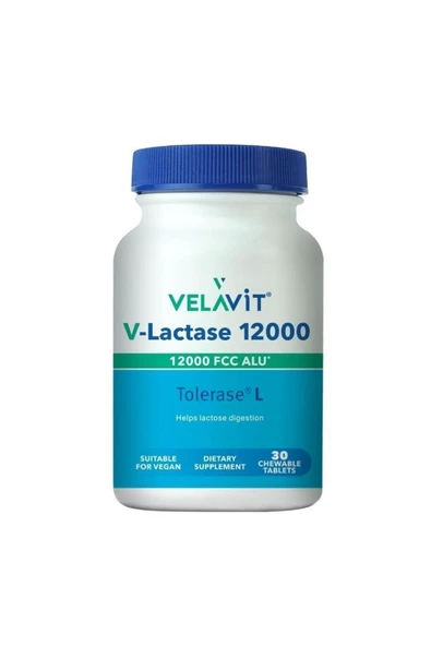 Velavit V-Lactase 12000 Mg 30 Tablet