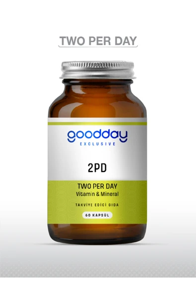 goodday 2pd Two Per Day Multi Vitamin 60 Kapsül 29 Etken Madde