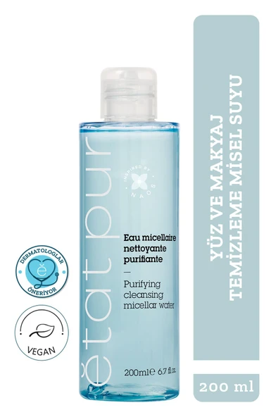 Etat Pur Micellar Purifying Cleansing Water Arındırıcı Göz Yüz Makyaj Temizleme Suyu 200 ml ürün görseli 1
