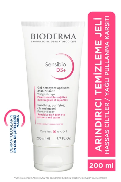 Bioderma Sensibio Ds Hassas Ciltler Için Karşıtı Temizleme Jeli 200 ml ürün görseli 1
