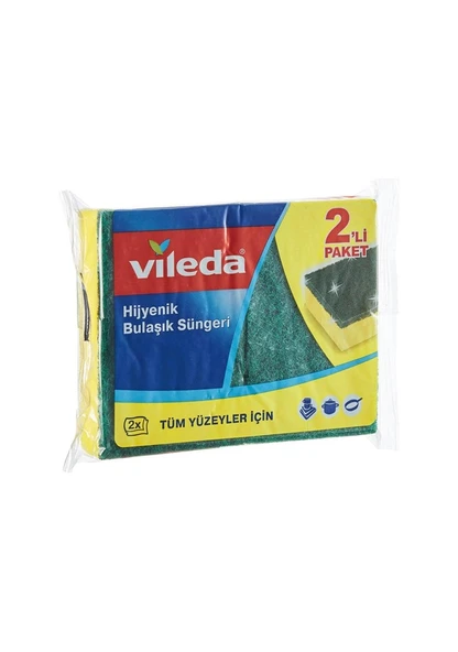 Vileda Hijyenik Düz Bulasik Süngeri 5 x 2'li - 4