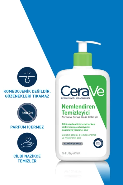 CeraVe Nemlendiren Temizleyici Kuru Ciltler Için 473 ml X2 - 6