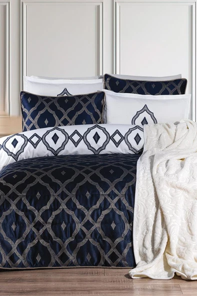 Çeyiz Diyarı İlayda 10 Parça Çeyiz Seti Lacivert ürün görseli