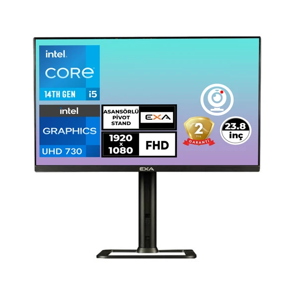 EXA C54 i5-14400 40GB 2TB SSD 23.8" FHD Windows 11 Pro All In One Pc X24SPR 032 - 1
