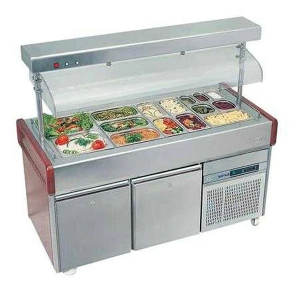 Öztiryakiler Saladbar, Asansörlü, Osba, Meşe, 150x70 Cm ürün görseli