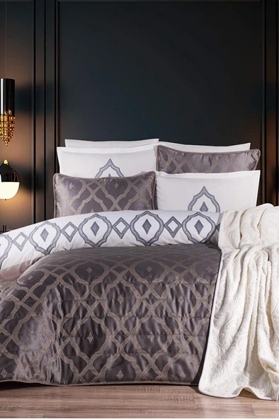 Çeyiz Diyarı İlayda 10 Parça Çeyiz Seti Antrasit ürün görseli