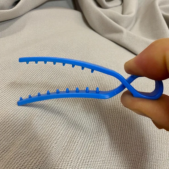 Croc Plastik Saç Pensi 2 x 10lu - Profesyonel - Kuaför tipi, Ergonomik, Pratik - Resim 5