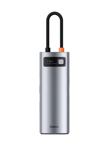 BASEUS Metal Gleam Series 7 in 1 Multifonksiyonel Type-C Hub Adaptör Docking Station WKWG020113 - 2