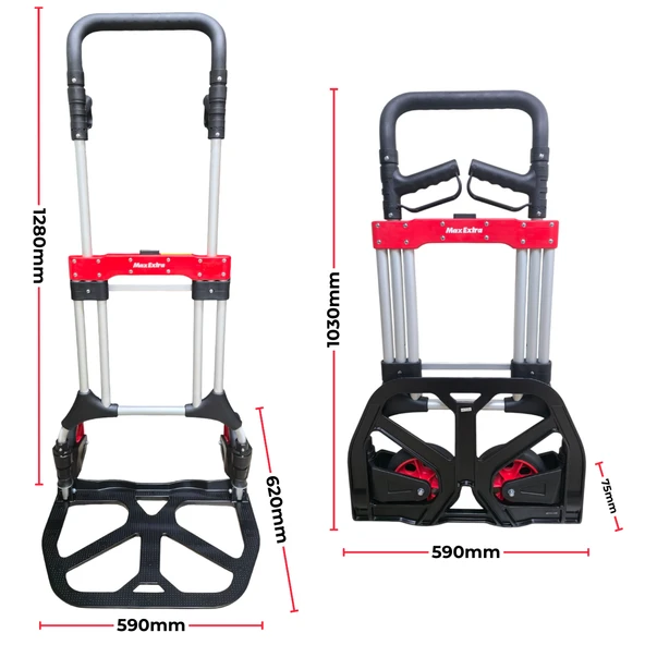 Max Extra FW90L 200Kg Katlanır Paket Taşıma Arabası - Resim 4
