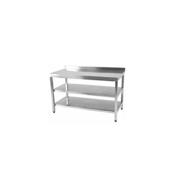 Öztiryakiler Çalışma Tezgahı Ara Raflı Sırtlı 120x70 Cm ürün görseli