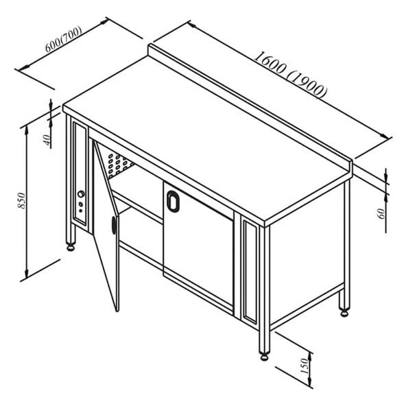 Öztiryakiler Sıcaklık Dolabı Sırtlı Elektrikli 190x70 Cm ürün görseli