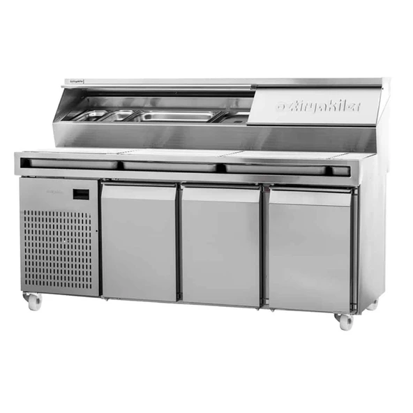 Öztiryakiler Make Up Pizza Hazırlık Dolabı, 180x80 Cm, Önü Telli ürün görseli