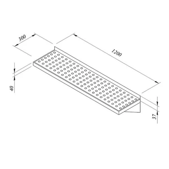 Öztiryakiler Süzme Rafı, 120 Cm ürün görseli