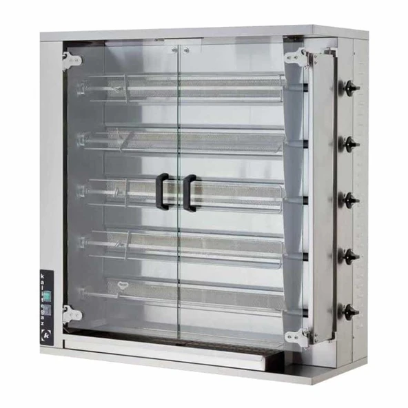 Öztiryakiler Gazlı Piliç Çevirme Makinesi, 5 Şiş, 20-25 Piliç Kapasitesi ürün görseli