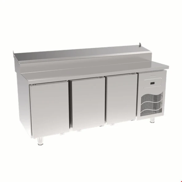 İnoksan Sgt190 - Paslanmaz Tablalı 3 Kapaklı Pizza Hazırlık Buzdolabı ürün görseli