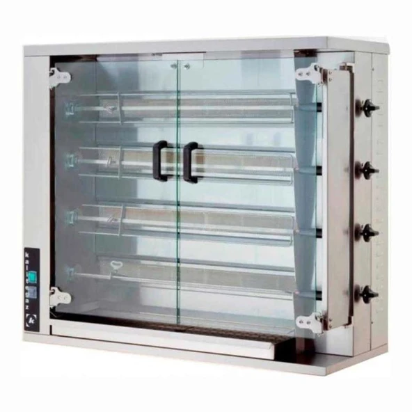 Öztiryakiler Elektrikli Piliç Çevirme Makinesi, 4 Şiş, 16-20 Piliç Kapasitesi ürün görseli