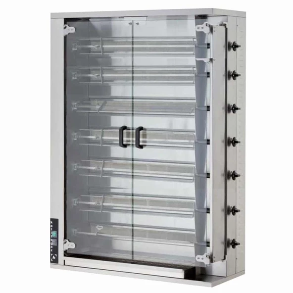 Öztiryakiler Gazlı Piliç Çevirme Makinesi, 7 Şiş, 28-35 Piliç Kapasitesi ürün görseli