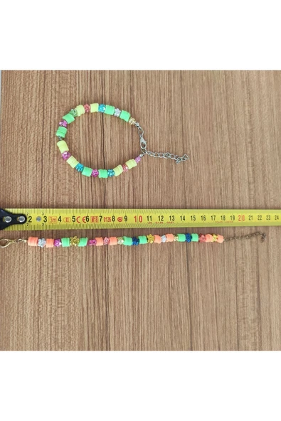 AtaRoots Renkli Heishi ve Çiçek Boncuklu Yaz Bilekliği - 580 ürün görseli