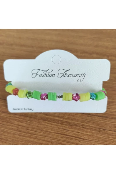 AtaRoots Renkli Heishi ve Çiçek Boncuklu Yaz Bilekliği - 580 - Resim 4