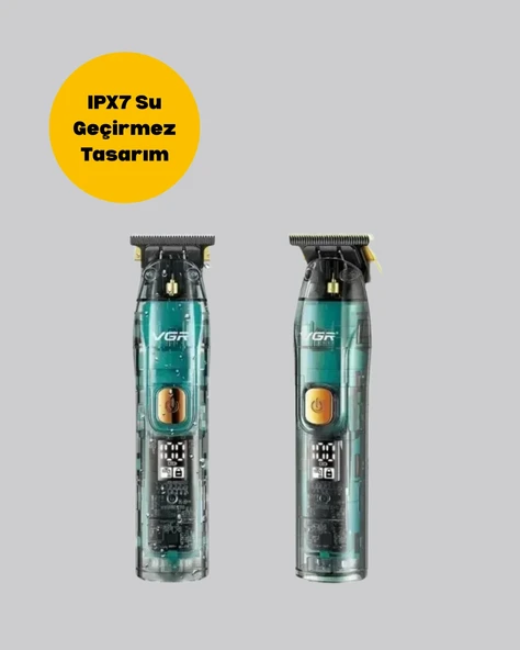 VGR V-695 Şarjlı Saç Sakal Tıraş Makinesi 2600mAh Batarya ve Kılavuz Taraklı - Resim 4