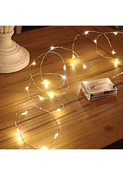 2 Adet 10 Metre Pilli Peri Led, Dekor Işık (Günışığı) ürün görseli 1